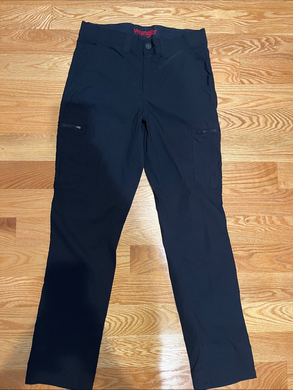 Wrangler Men’s Black Cargo Pants with Utility Pockets